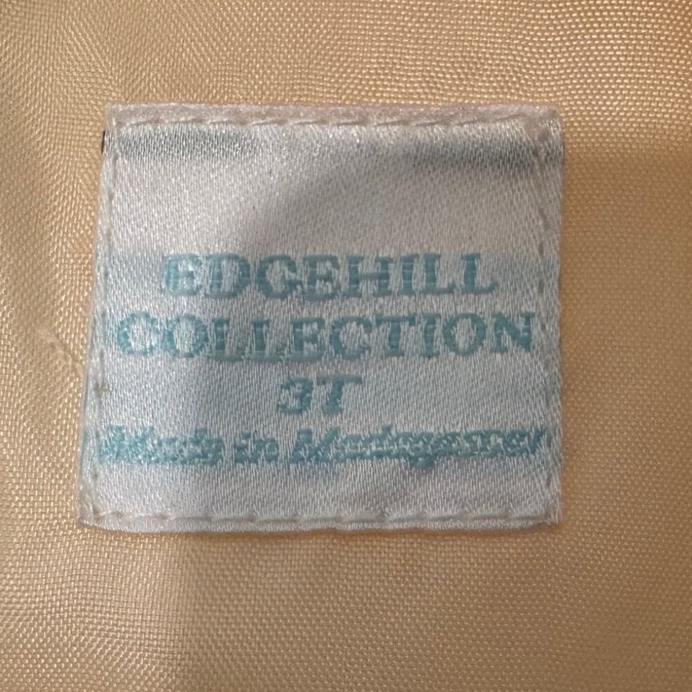 Edgehill Collection Ivory Satin Formal Dress With Full Petticoat Size 3T - Picture 10 of 15